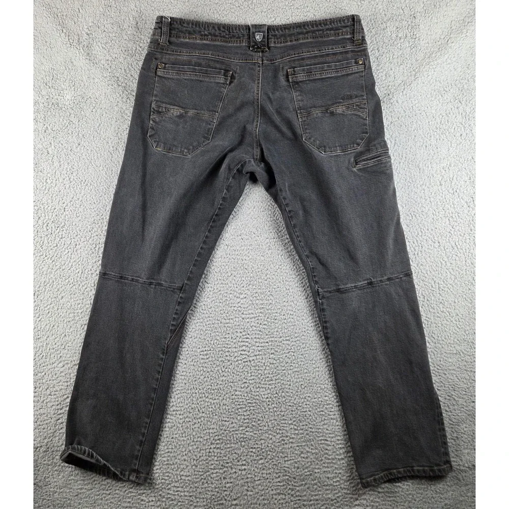 Kuhl‎ Jeans Mens 38x32 (37x32) Black Outlaw Selvage Denim Outdoor Cotton